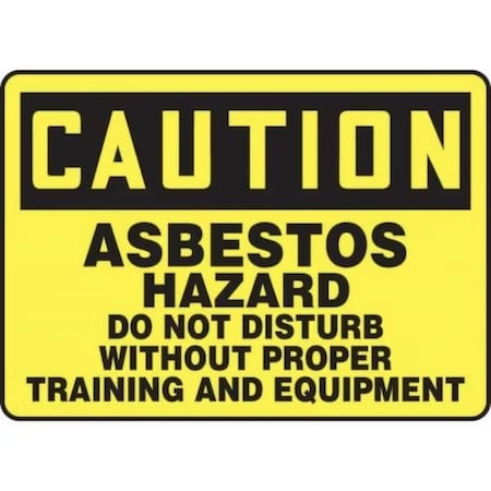 Accuform OSHA CAUTION SAFETY SIGN ASBESTOS MCAW608VP MCAW608VP